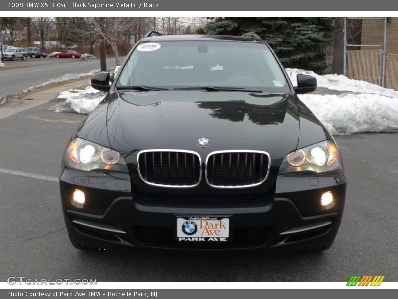 Black Sapphire Metallic / Black 2008 BMW X5 3.0si