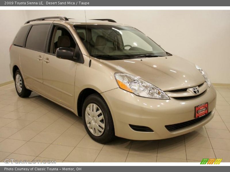 Desert Sand Mica / Taupe 2009 Toyota Sienna LE