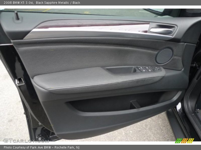 Black Sapphire Metallic / Black 2008 BMW X5 3.0si