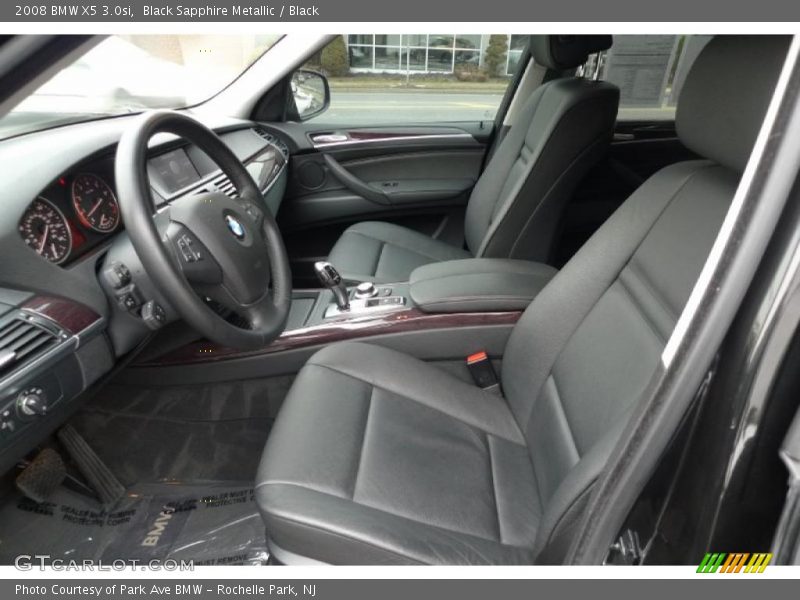 Black Sapphire Metallic / Black 2008 BMW X5 3.0si