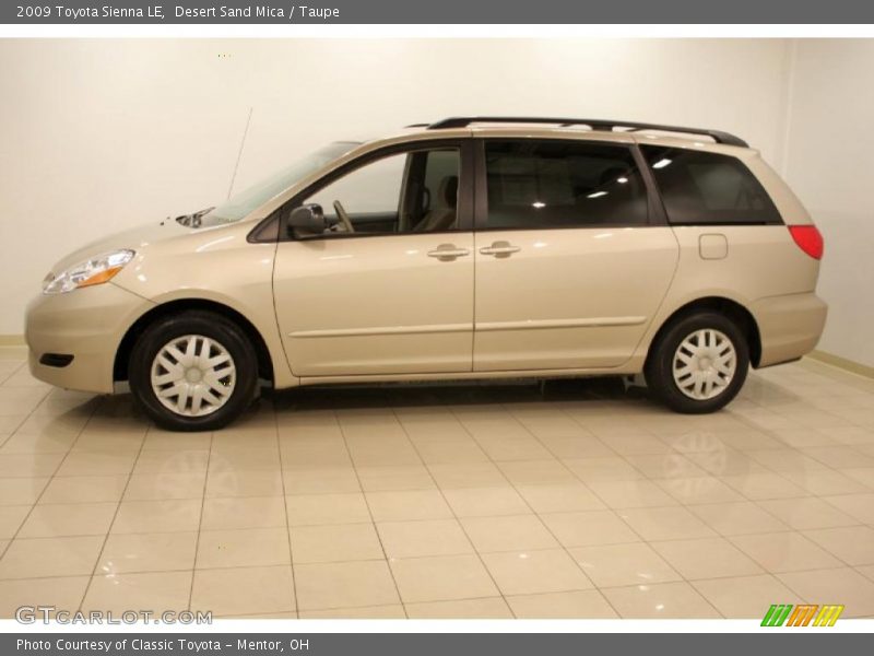 Desert Sand Mica / Taupe 2009 Toyota Sienna LE