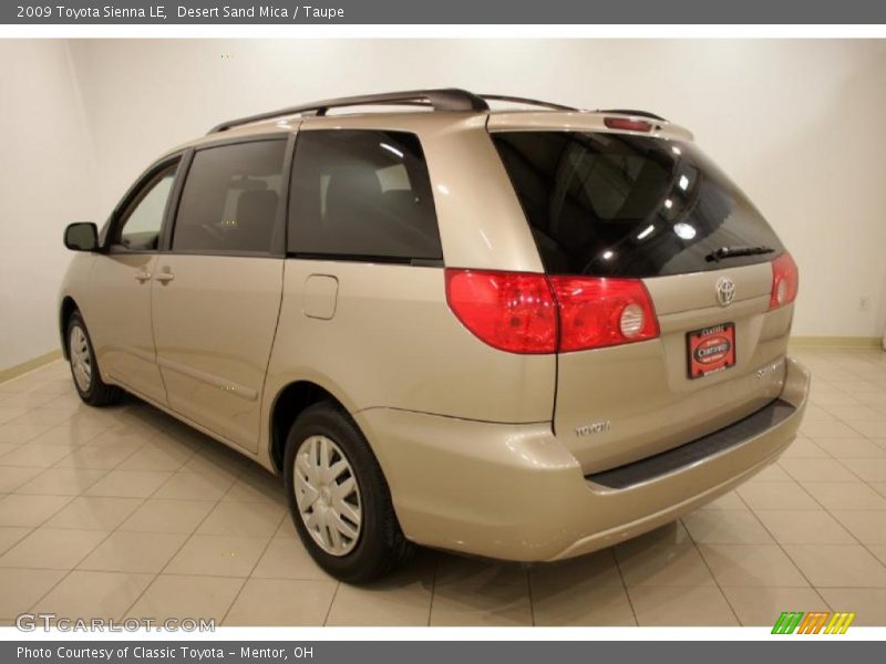 Desert Sand Mica / Taupe 2009 Toyota Sienna LE