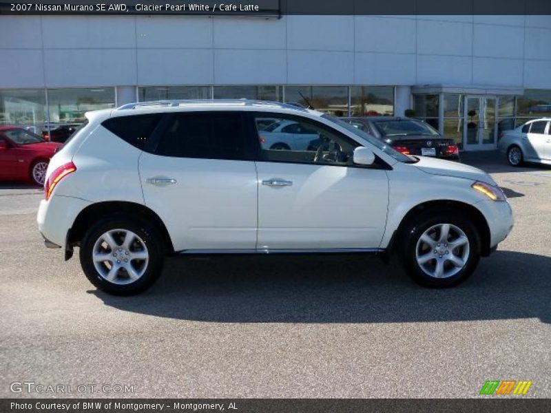Glacier Pearl White / Cafe Latte 2007 Nissan Murano SE AWD