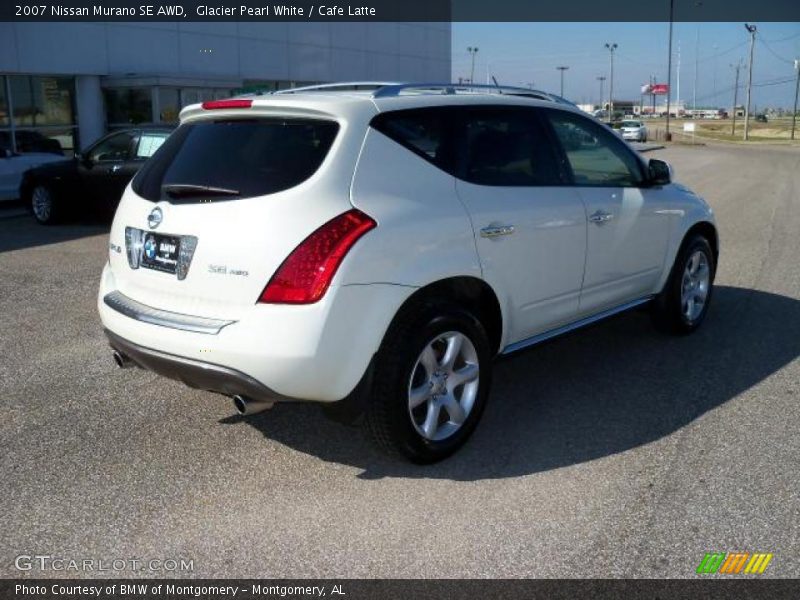 Glacier Pearl White / Cafe Latte 2007 Nissan Murano SE AWD