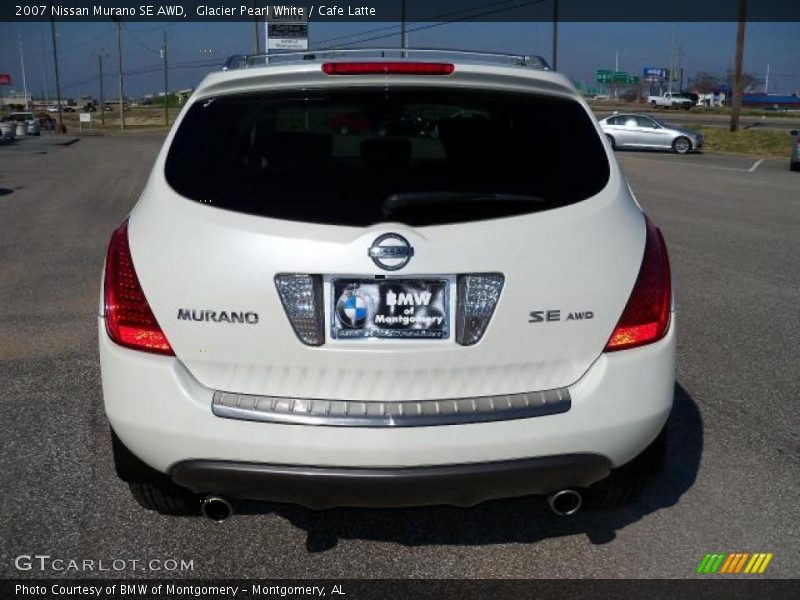 Glacier Pearl White / Cafe Latte 2007 Nissan Murano SE AWD