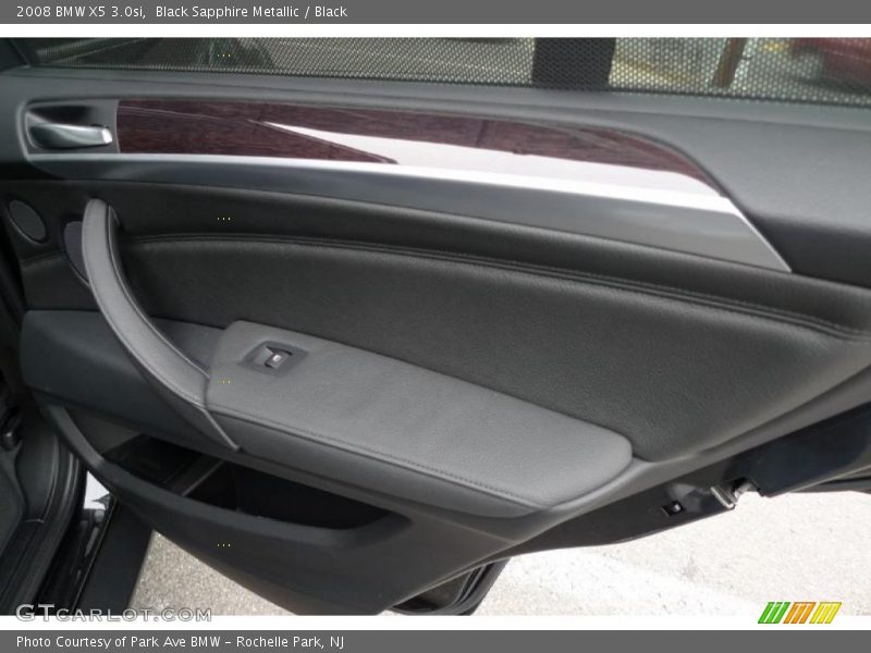 Black Sapphire Metallic / Black 2008 BMW X5 3.0si