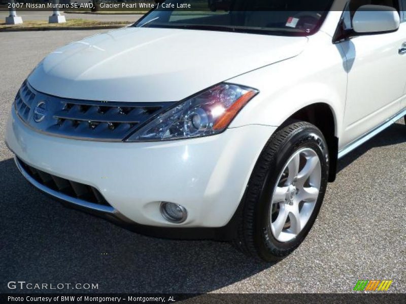 Glacier Pearl White / Cafe Latte 2007 Nissan Murano SE AWD