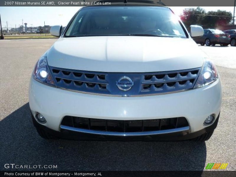 Glacier Pearl White / Cafe Latte 2007 Nissan Murano SE AWD