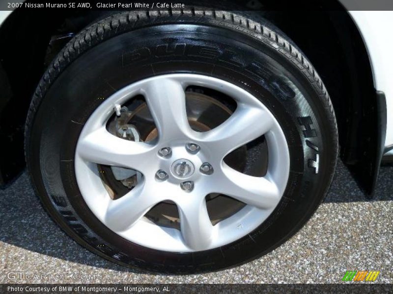Glacier Pearl White / Cafe Latte 2007 Nissan Murano SE AWD