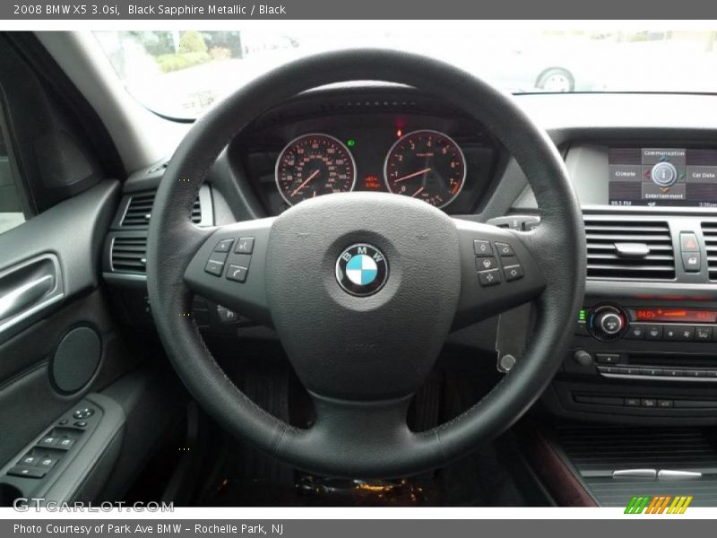 Black Sapphire Metallic / Black 2008 BMW X5 3.0si