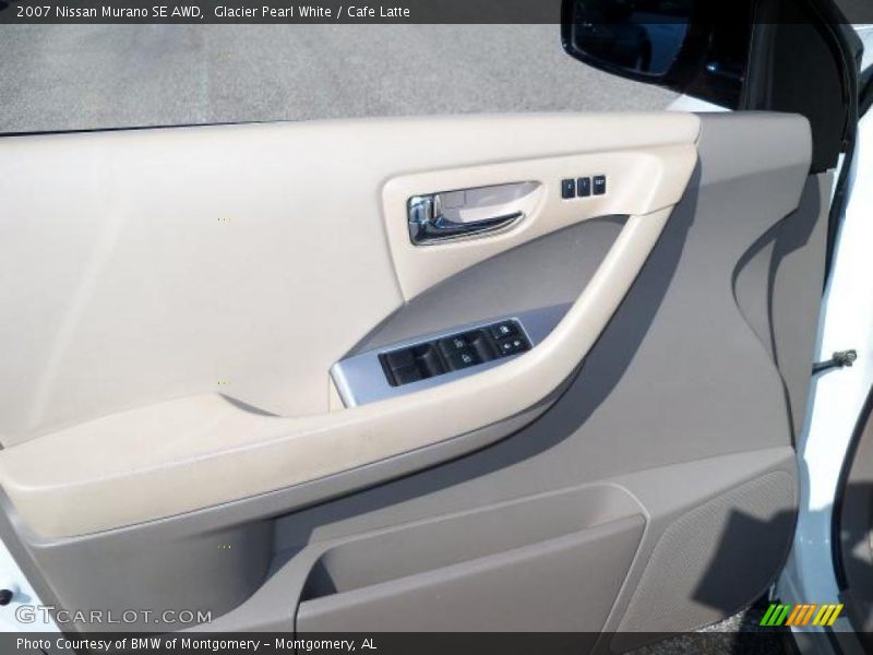 Glacier Pearl White / Cafe Latte 2007 Nissan Murano SE AWD