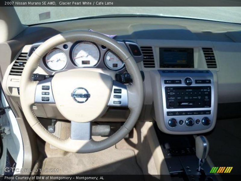 Glacier Pearl White / Cafe Latte 2007 Nissan Murano SE AWD