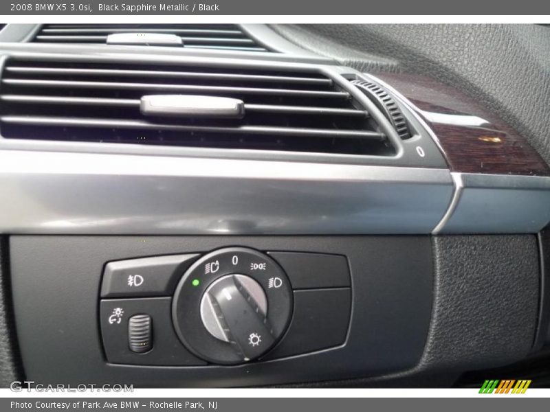 Black Sapphire Metallic / Black 2008 BMW X5 3.0si