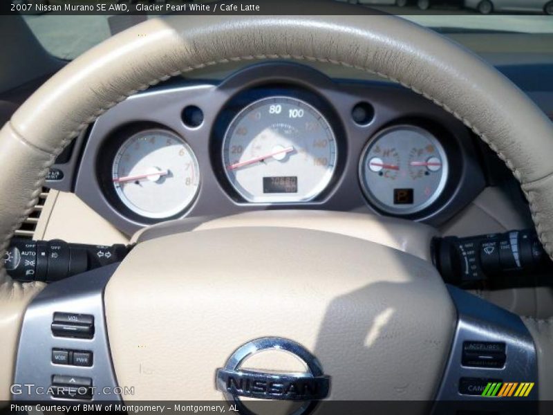 Glacier Pearl White / Cafe Latte 2007 Nissan Murano SE AWD