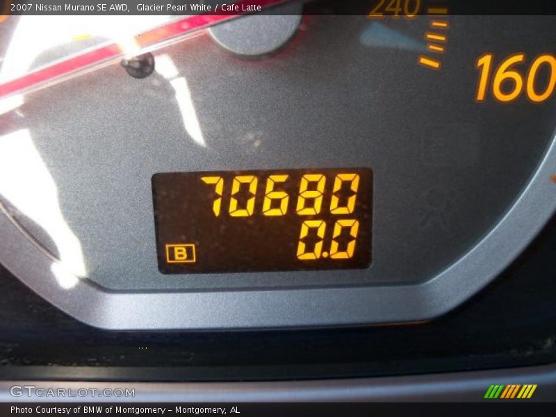 Glacier Pearl White / Cafe Latte 2007 Nissan Murano SE AWD