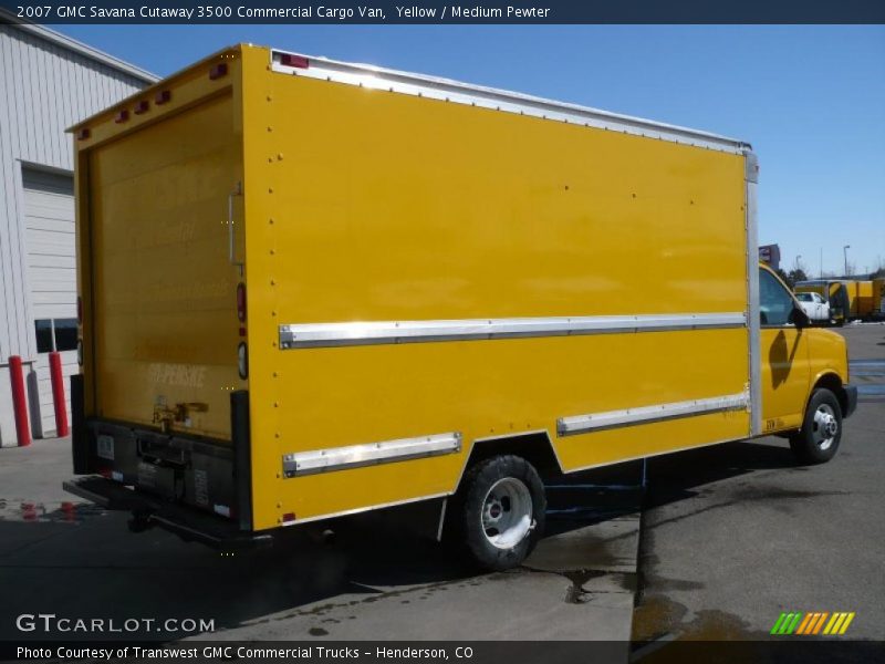 Yellow / Medium Pewter 2007 GMC Savana Cutaway 3500 Commercial Cargo Van