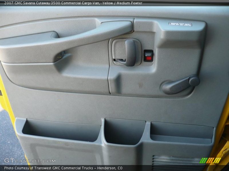 Yellow / Medium Pewter 2007 GMC Savana Cutaway 3500 Commercial Cargo Van