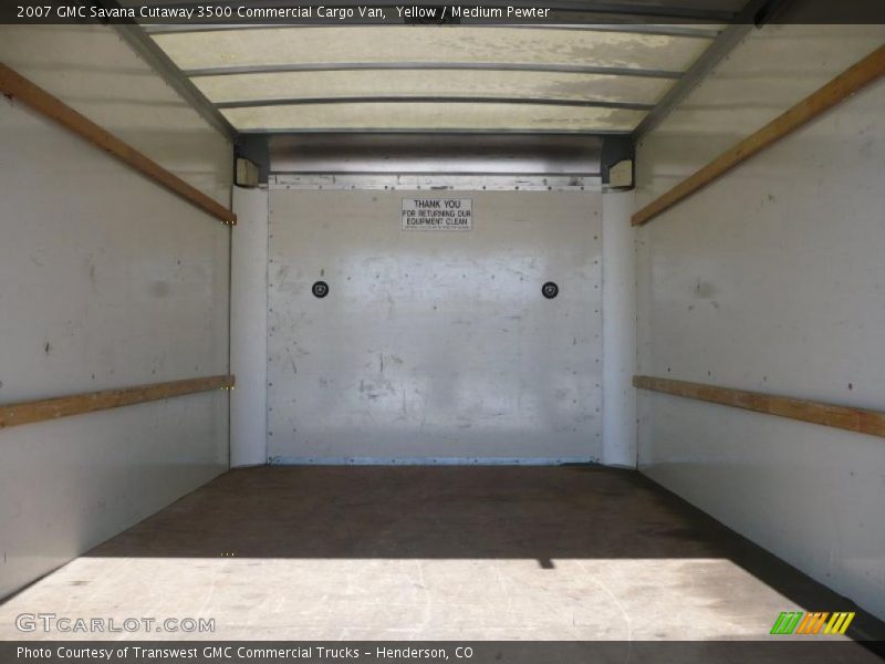 Yellow / Medium Pewter 2007 GMC Savana Cutaway 3500 Commercial Cargo Van