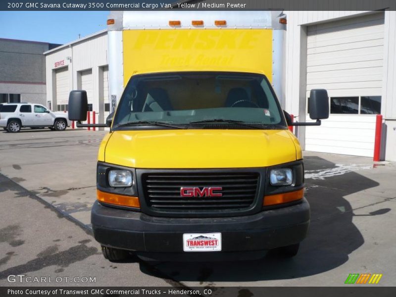 Yellow / Medium Pewter 2007 GMC Savana Cutaway 3500 Commercial Cargo Van