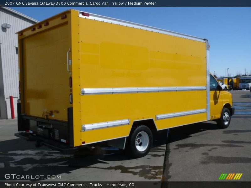 Yellow / Medium Pewter 2007 GMC Savana Cutaway 3500 Commercial Cargo Van