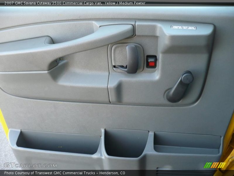 Yellow / Medium Pewter 2007 GMC Savana Cutaway 3500 Commercial Cargo Van