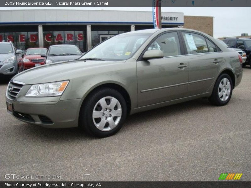 Natural Khaki Green / Camel 2009 Hyundai Sonata GLS