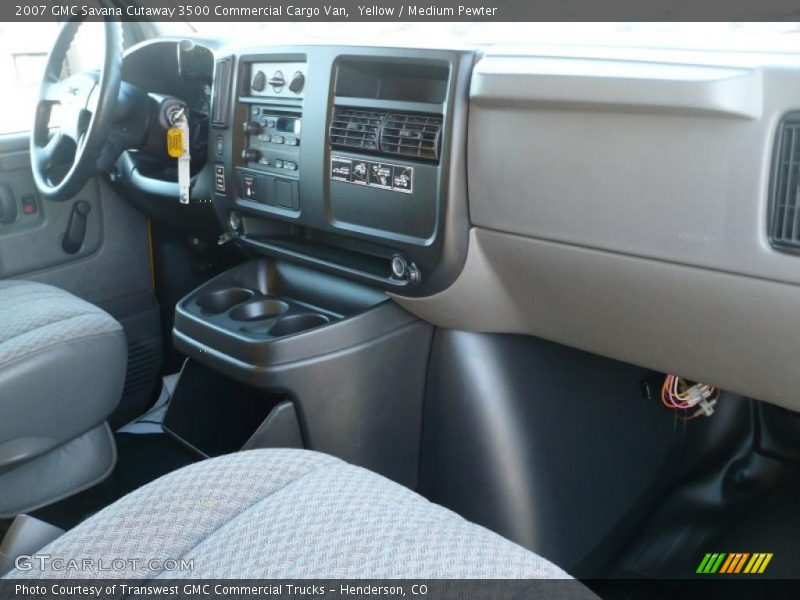 Yellow / Medium Pewter 2007 GMC Savana Cutaway 3500 Commercial Cargo Van