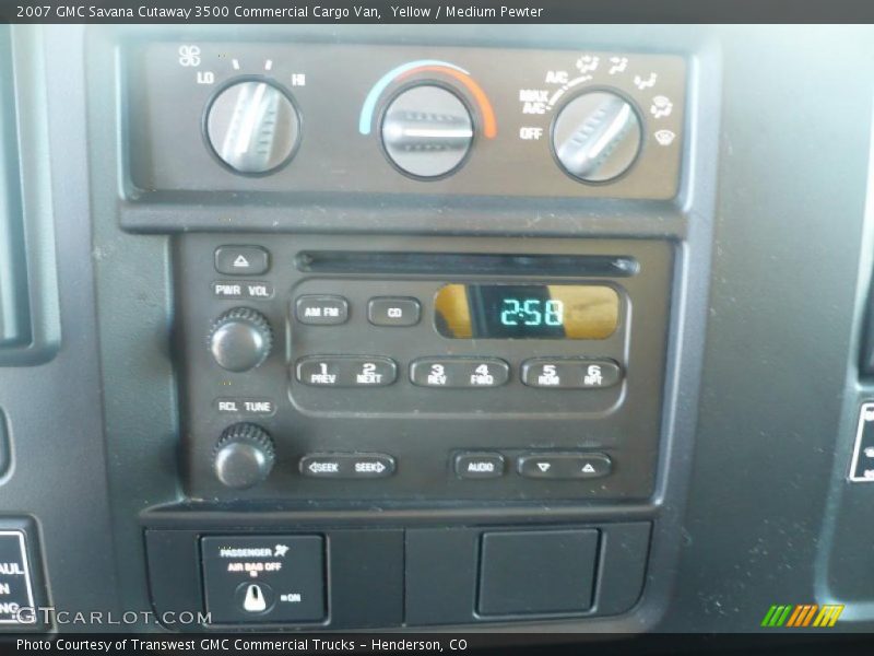 Yellow / Medium Pewter 2007 GMC Savana Cutaway 3500 Commercial Cargo Van