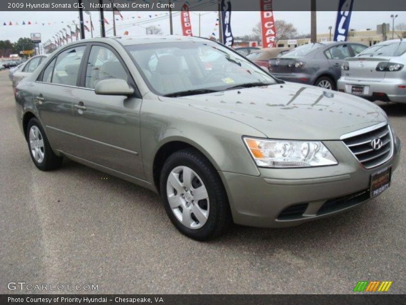 Natural Khaki Green / Camel 2009 Hyundai Sonata GLS