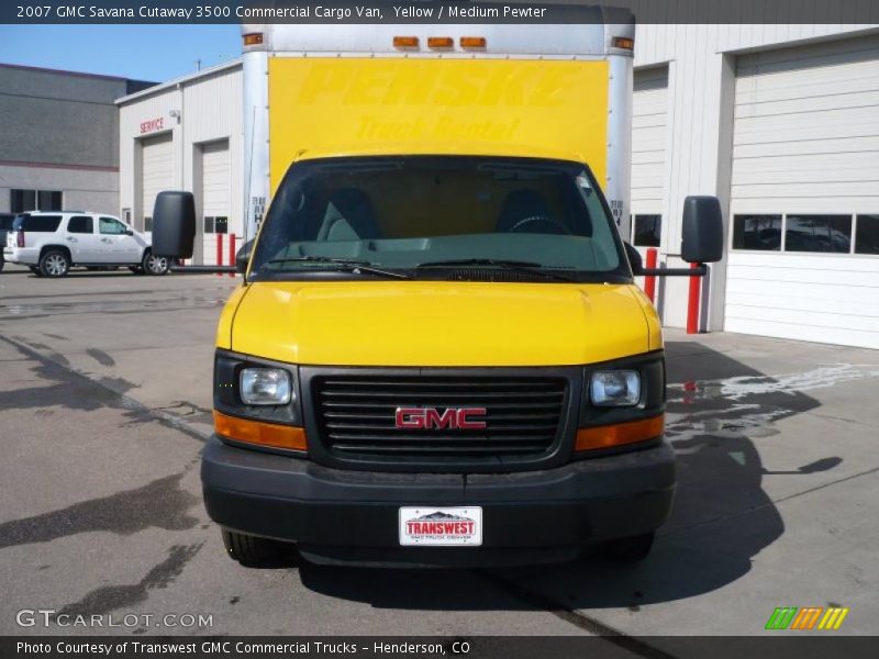 Yellow / Medium Pewter 2007 GMC Savana Cutaway 3500 Commercial Cargo Van