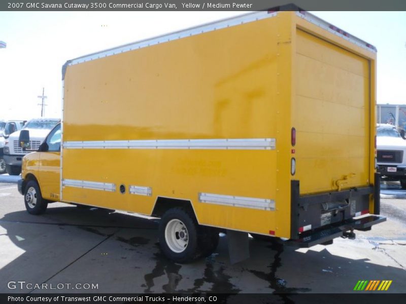 Yellow / Medium Pewter 2007 GMC Savana Cutaway 3500 Commercial Cargo Van