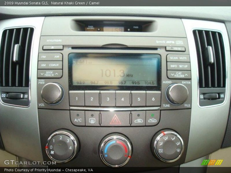 Natural Khaki Green / Camel 2009 Hyundai Sonata GLS