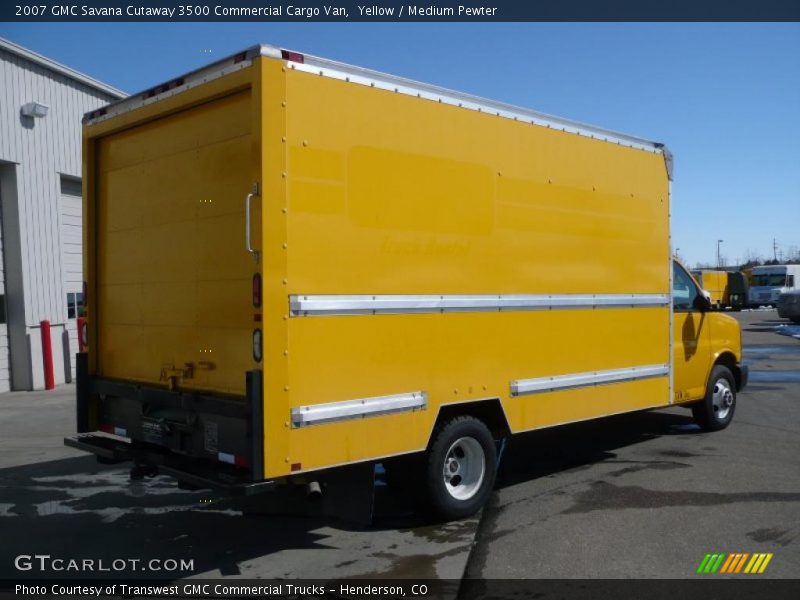 Yellow / Medium Pewter 2007 GMC Savana Cutaway 3500 Commercial Cargo Van