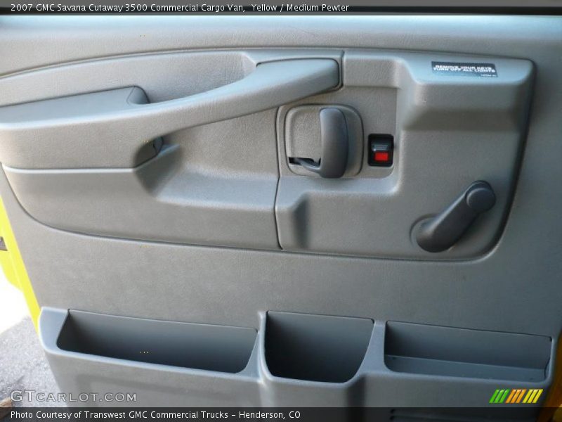 Yellow / Medium Pewter 2007 GMC Savana Cutaway 3500 Commercial Cargo Van