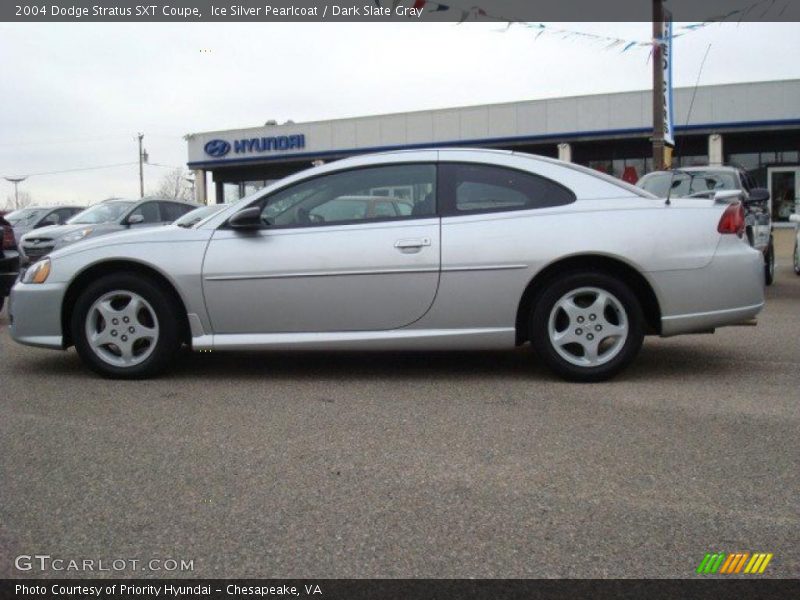 Ice Silver Pearlcoat / Dark Slate Gray 2004 Dodge Stratus SXT Coupe