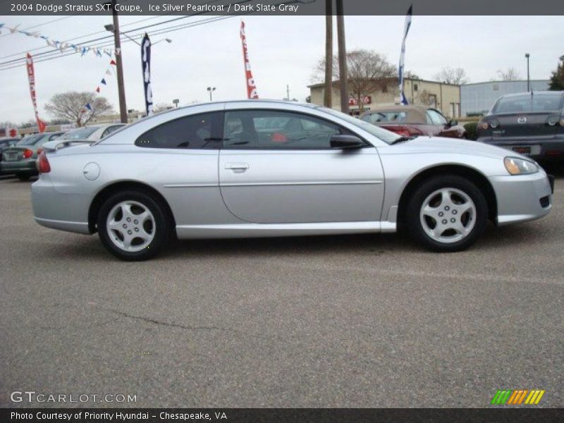 Ice Silver Pearlcoat / Dark Slate Gray 2004 Dodge Stratus SXT Coupe