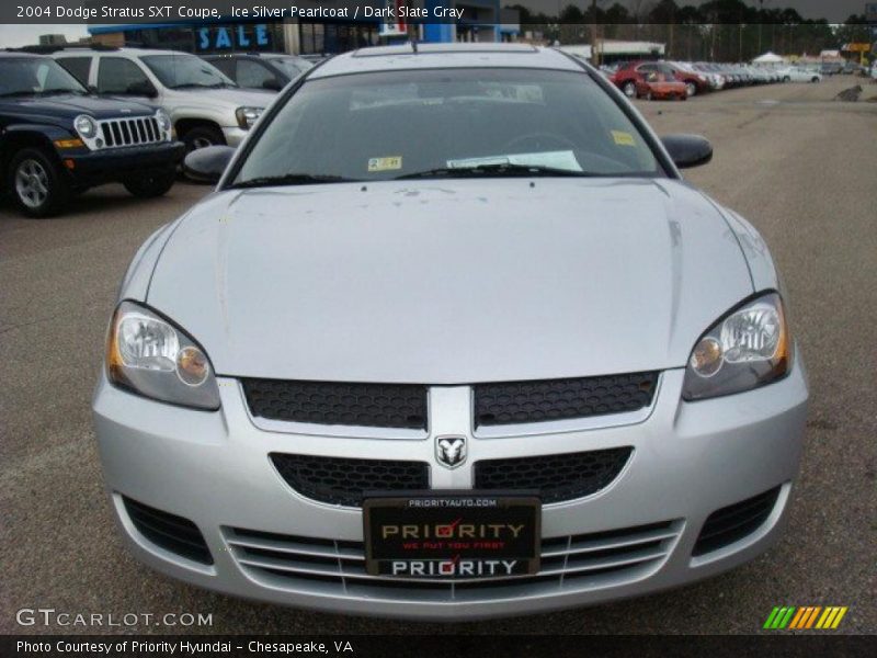 Ice Silver Pearlcoat / Dark Slate Gray 2004 Dodge Stratus SXT Coupe