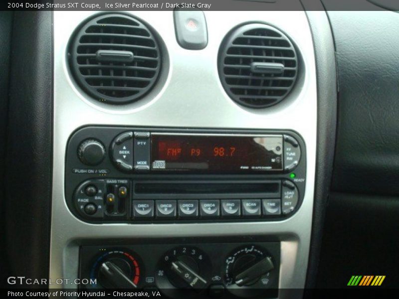 Ice Silver Pearlcoat / Dark Slate Gray 2004 Dodge Stratus SXT Coupe