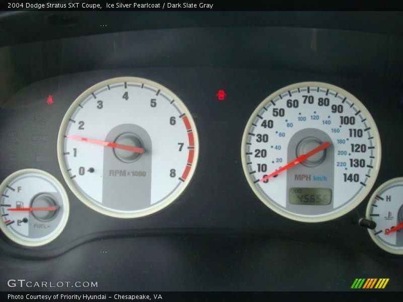 Ice Silver Pearlcoat / Dark Slate Gray 2004 Dodge Stratus SXT Coupe