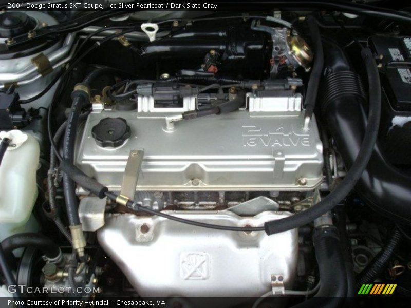 Ice Silver Pearlcoat / Dark Slate Gray 2004 Dodge Stratus SXT Coupe