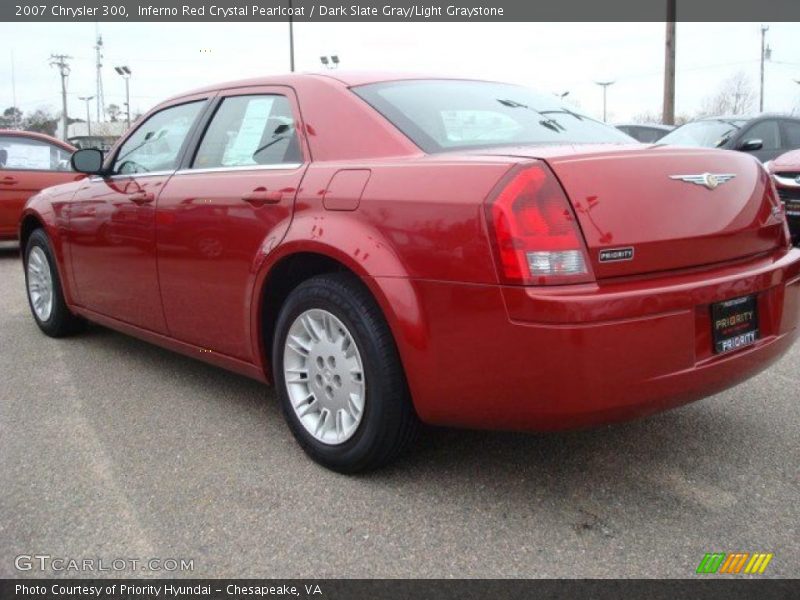 Inferno Red Crystal Pearlcoat / Dark Slate Gray/Light Graystone 2007 Chrysler 300