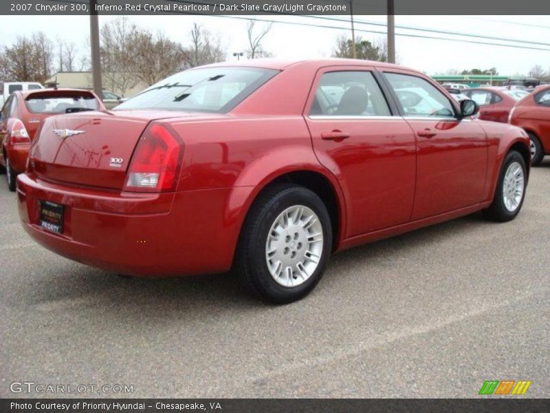 Inferno Red Crystal Pearlcoat / Dark Slate Gray/Light Graystone 2007 Chrysler 300