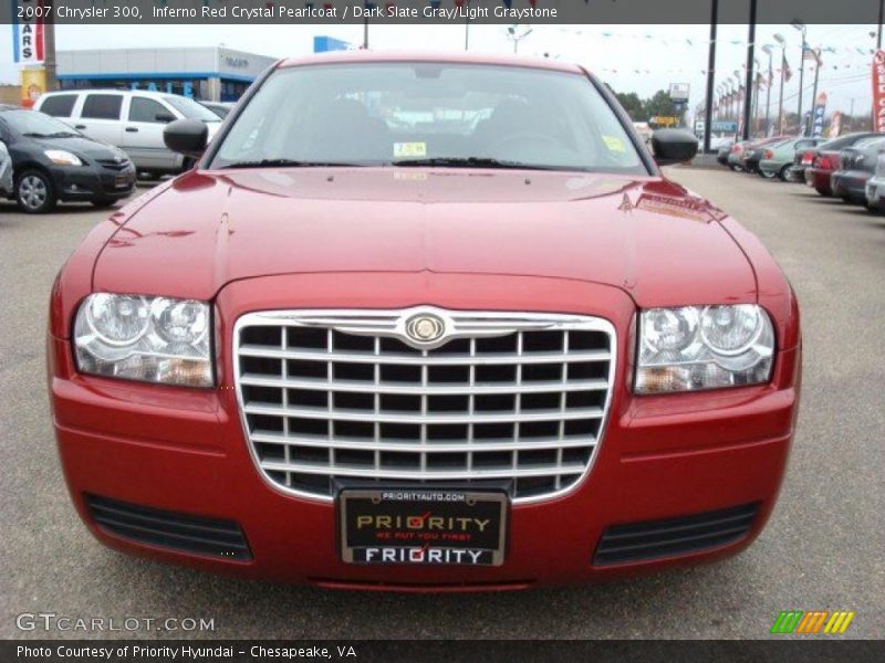 Inferno Red Crystal Pearlcoat / Dark Slate Gray/Light Graystone 2007 Chrysler 300