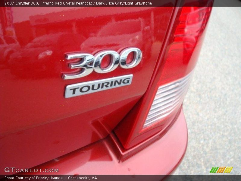 Inferno Red Crystal Pearlcoat / Dark Slate Gray/Light Graystone 2007 Chrysler 300