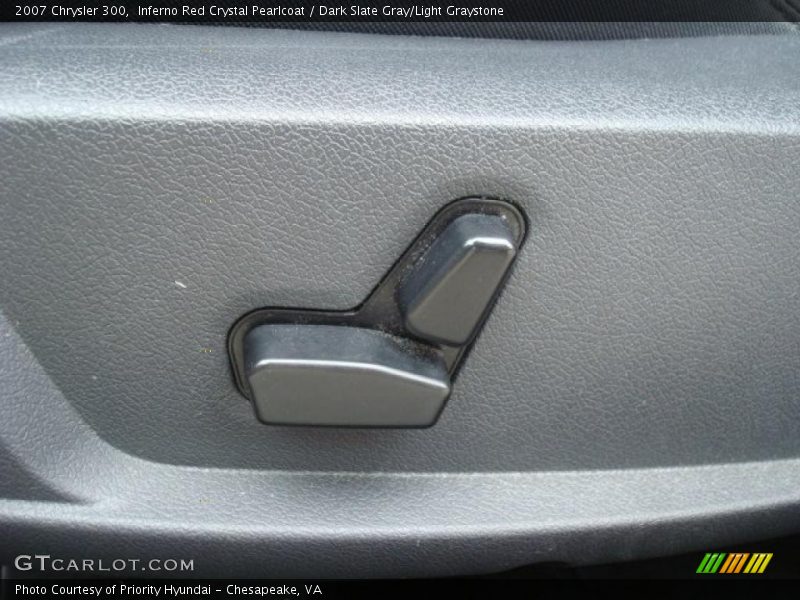 Inferno Red Crystal Pearlcoat / Dark Slate Gray/Light Graystone 2007 Chrysler 300