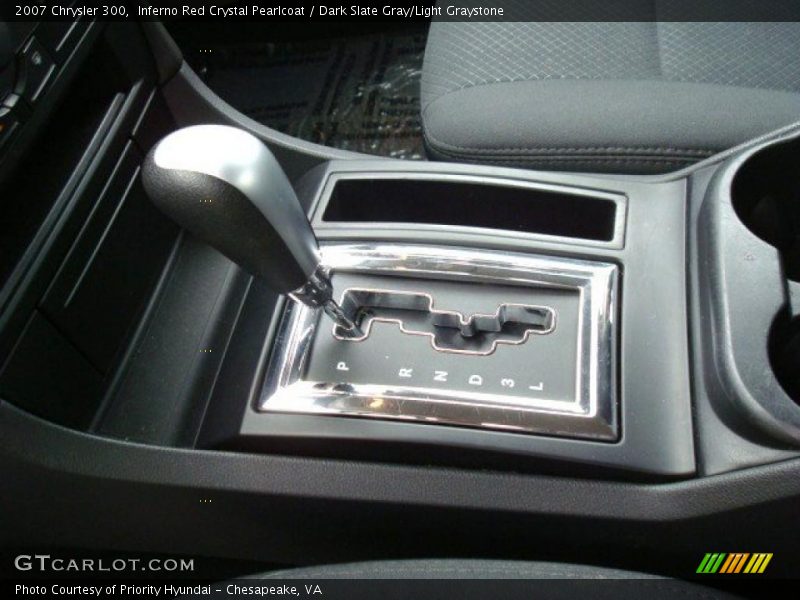 Inferno Red Crystal Pearlcoat / Dark Slate Gray/Light Graystone 2007 Chrysler 300