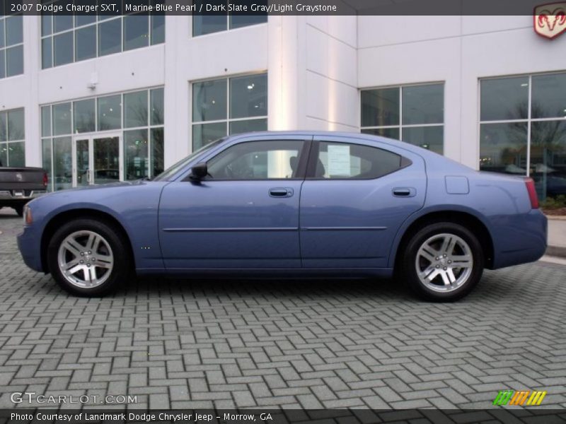 Marine Blue Pearl / Dark Slate Gray/Light Graystone 2007 Dodge Charger SXT