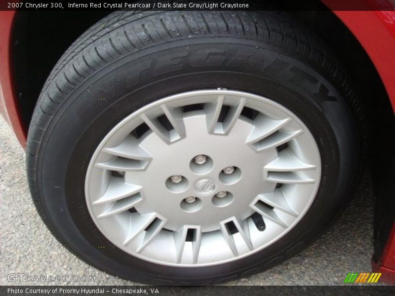Inferno Red Crystal Pearlcoat / Dark Slate Gray/Light Graystone 2007 Chrysler 300