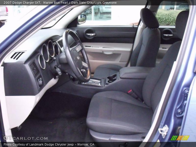 Marine Blue Pearl / Dark Slate Gray/Light Graystone 2007 Dodge Charger SXT