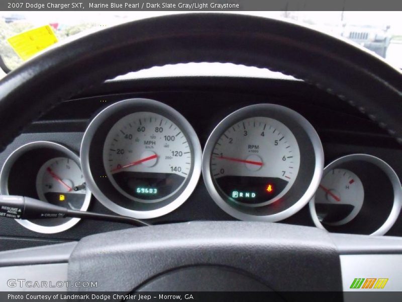 Marine Blue Pearl / Dark Slate Gray/Light Graystone 2007 Dodge Charger SXT